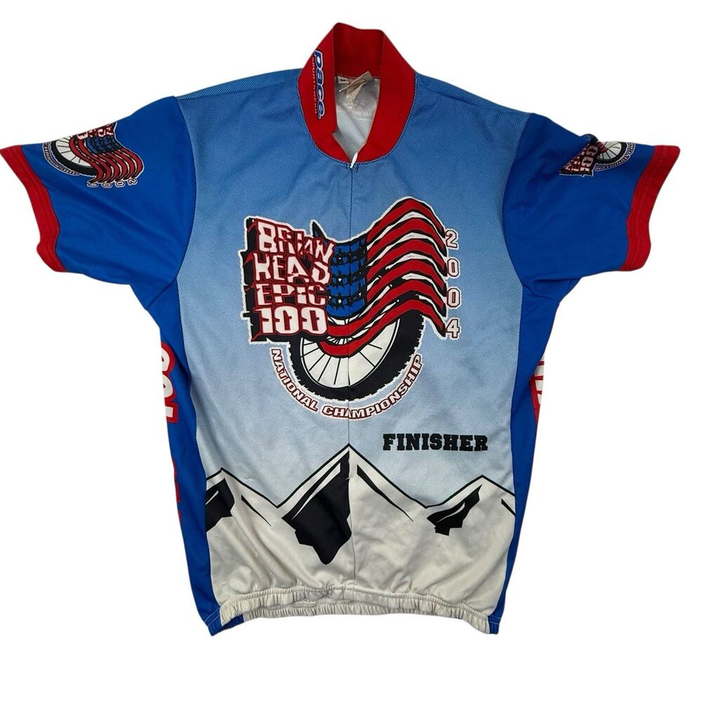 Pace Sportswear Short Sleeve Cycling Jersey Men Medium Brian Head Epic 100